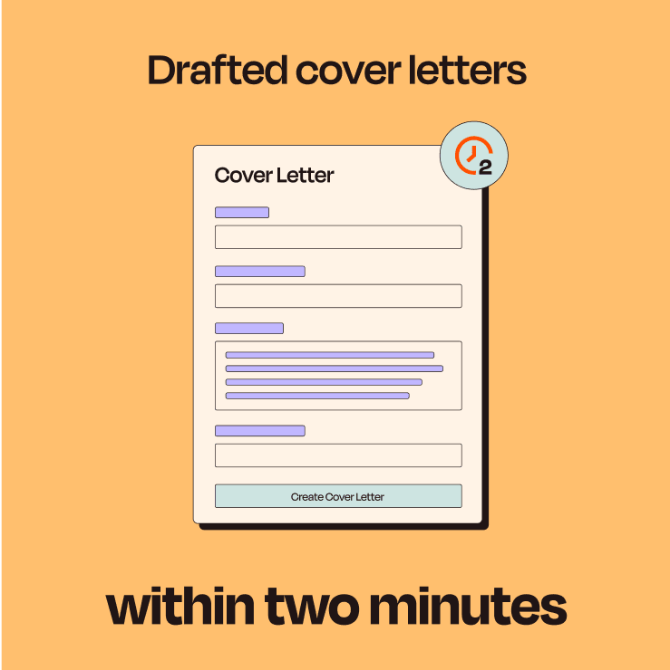 Drafted cover letters within two minutes